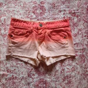 Mossimo Supply Co. Coral Ombre Jean Shorts